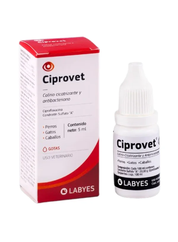 Ciprovet 5ml - Colirio Antibiótico